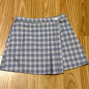 Sophie Dess Plaid Pleated Skirt - Wrap Skirt w/ Button Closure - Size 6mo - NWOT